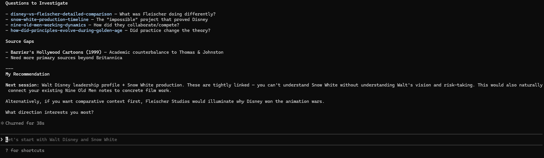 Detailed gap analysis with next steps
